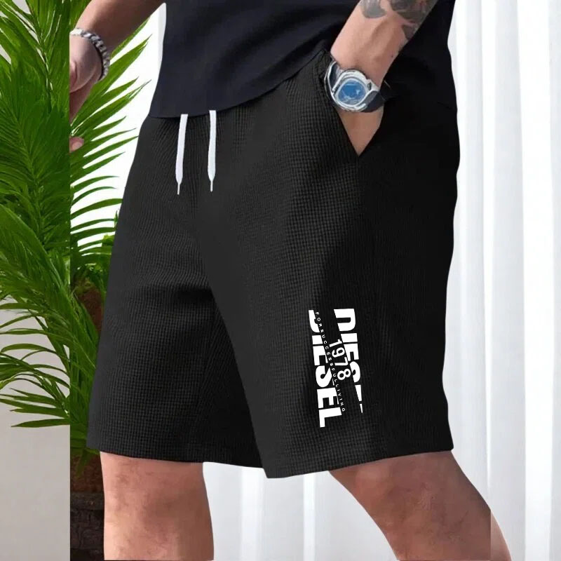 Cycling Commuter Trousers - 여름 남성 운동복 프린트 캐주얼 짧은