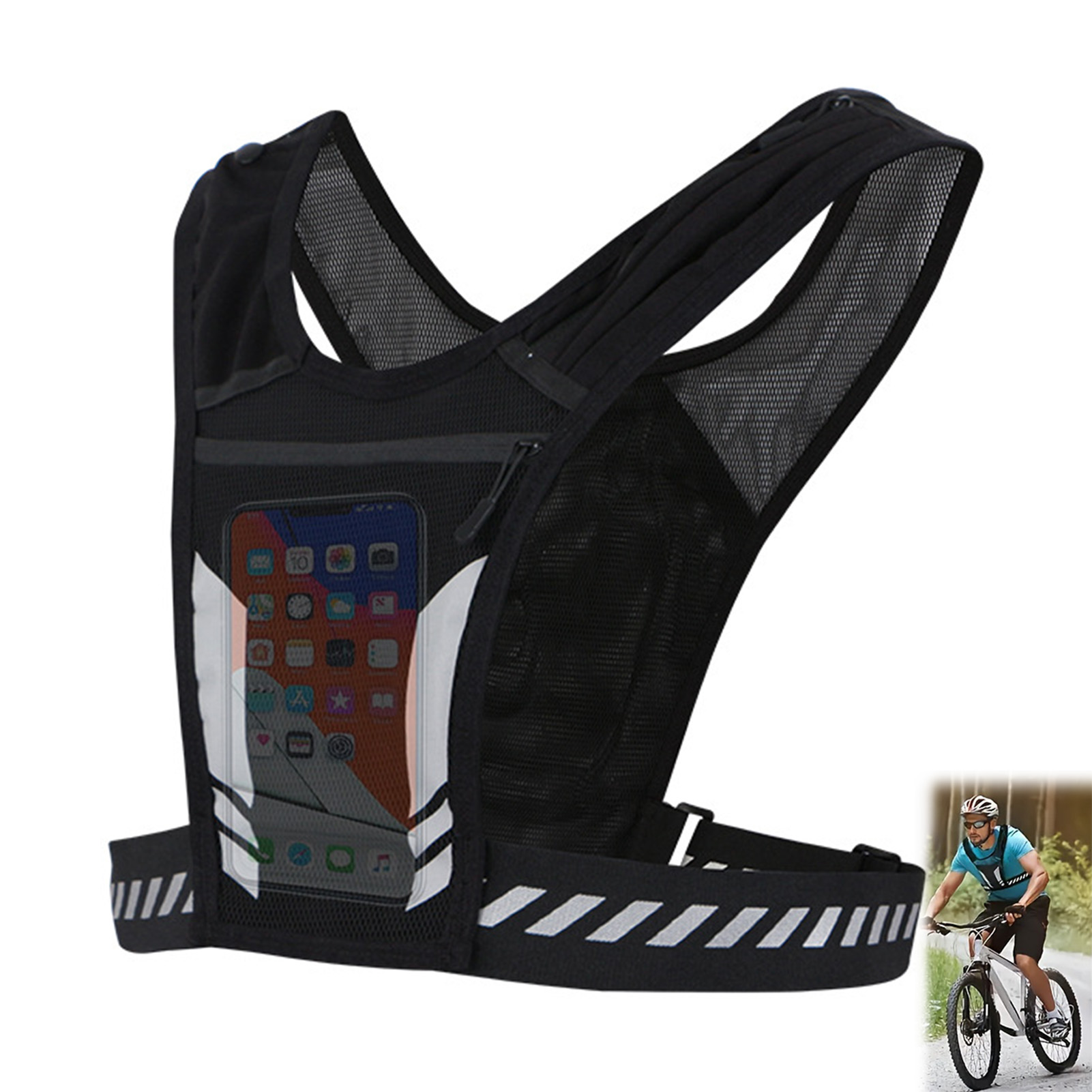스포츠 조끼 폰 가방 반사 사이클링 백팩 다기능 스포츠 - Reflective Vest Cycling 리뷰 및 가격